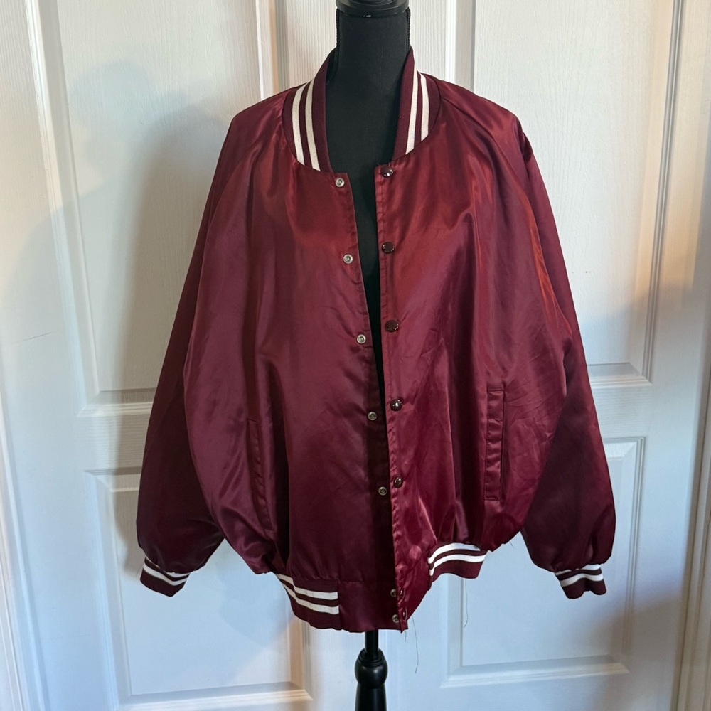 Women's Maroon Varsity Jacket